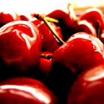 Close up photo of cherries