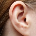 Close up photo of a woman's ear