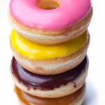 Photo of a stack of donuts