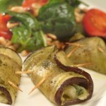 Photo of aubergine rolls