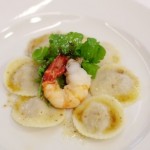 Photo of pan roasted butternut squash ravioli