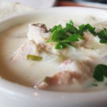 Photo of smoked fish chowder