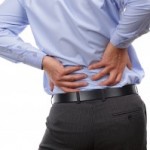 Photo of a man with back pain