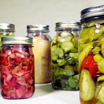 Photo of preserved vegetables in jars