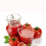 Photo of tomato juice in a jug